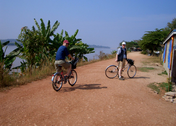 Biking from Vientiane