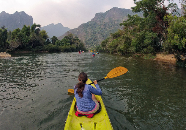 Kayaking Mekong Laos